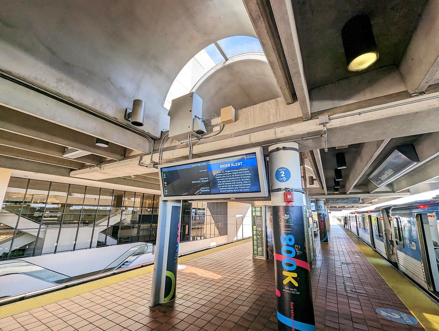 Station entrance totem