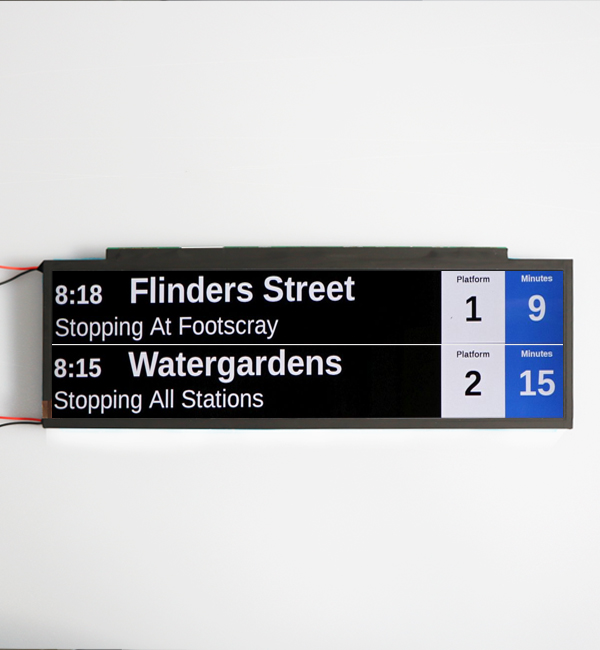 14.1 inch high brightness stretch LCD panel for passenger information