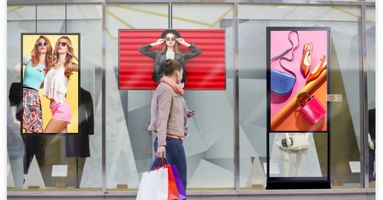 digital window signage