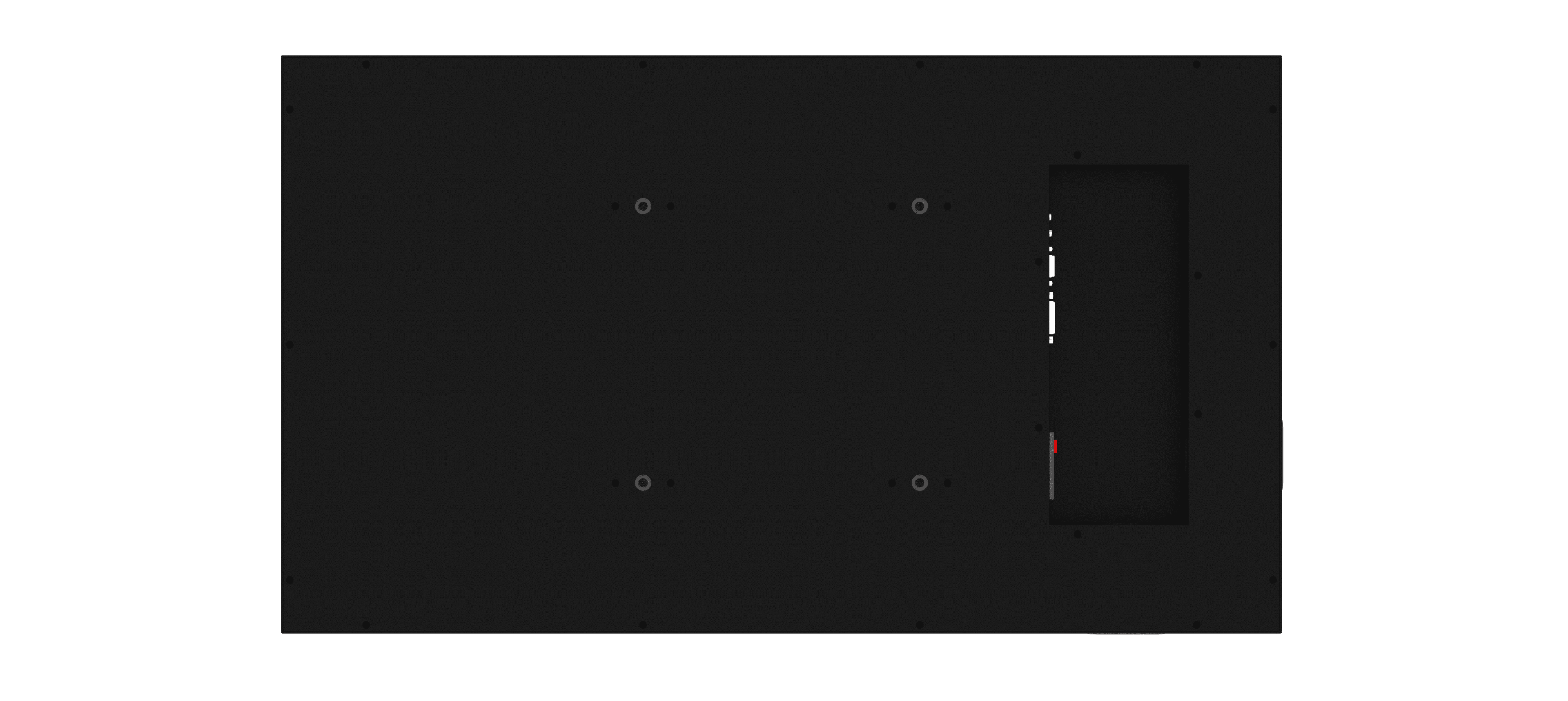 Backside of the 43-inch 2500-nits ultra thinner widnow facing display