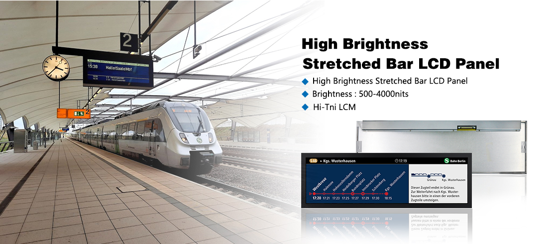 High BrightnessStretched Bar LCD Panel