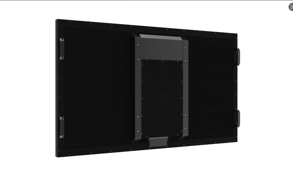 Backside of the 65-inch outdoor fanless LCD display