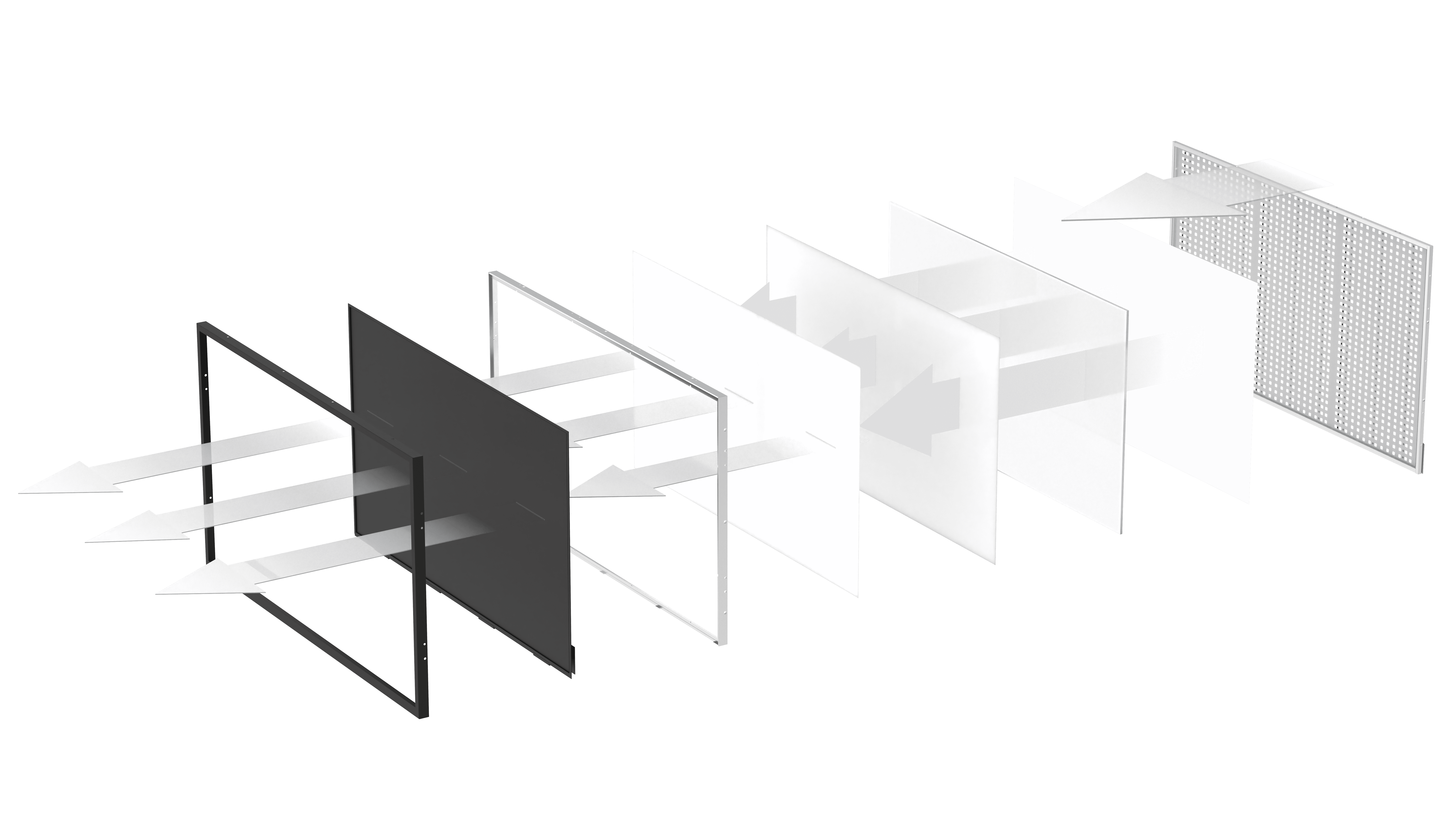 DLED LCD panel structure