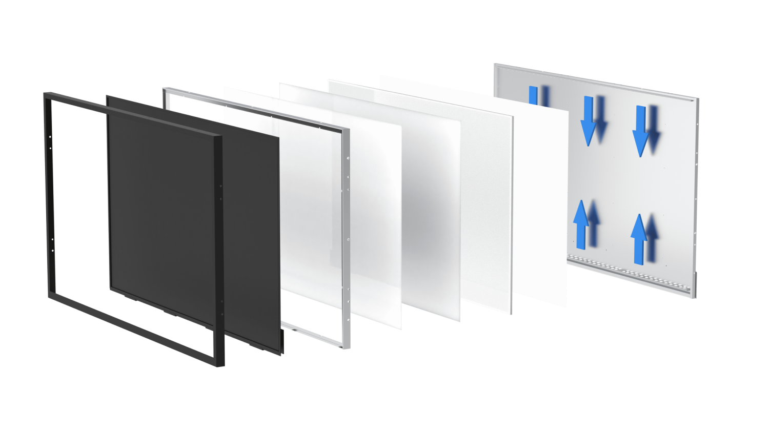 ELED LCD panel structure