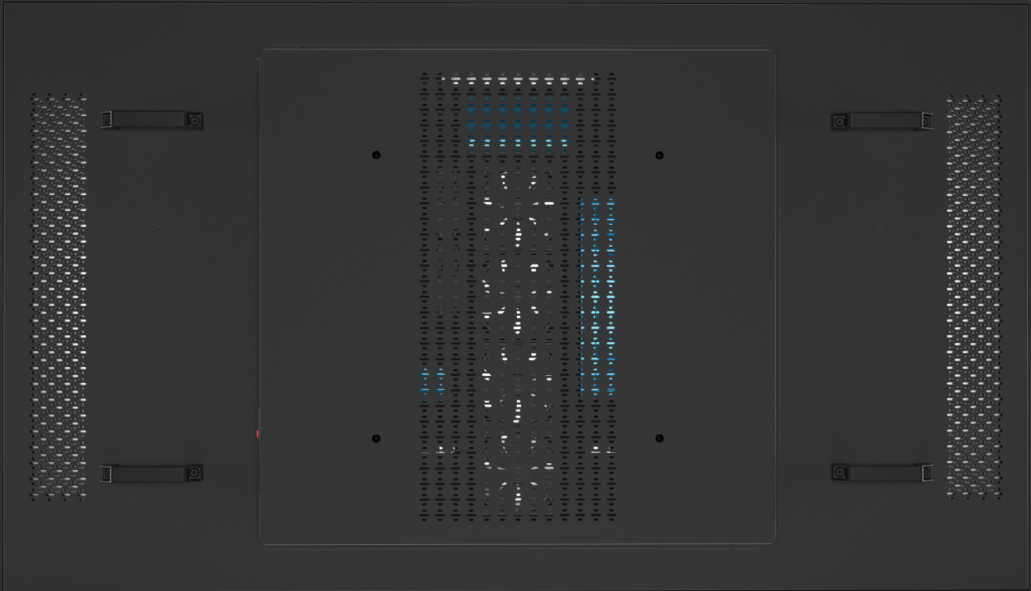 LCD monitor with fan for heat dissipation